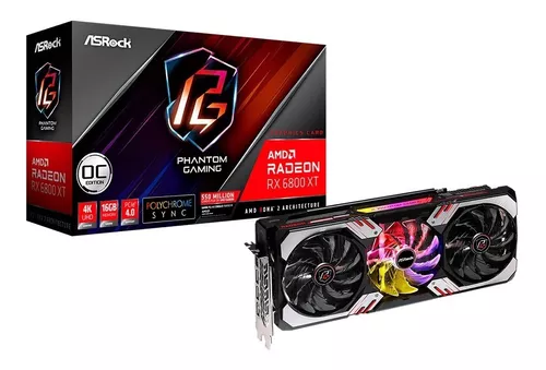 Placa de video RX6800 XT Phantom Gaming (usada)