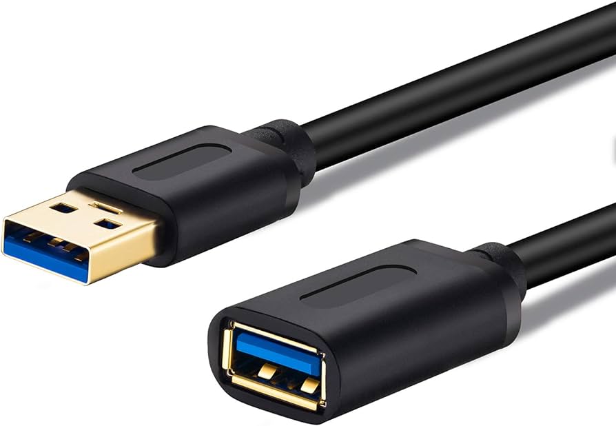 Extension Usb  Vention Cable Usb 3.0 1m Color Negro