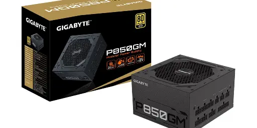 [FGGP850u] Fuente Gamer 850 W GIGABYTE P850GM 80 Plus Gold Modular (usada)